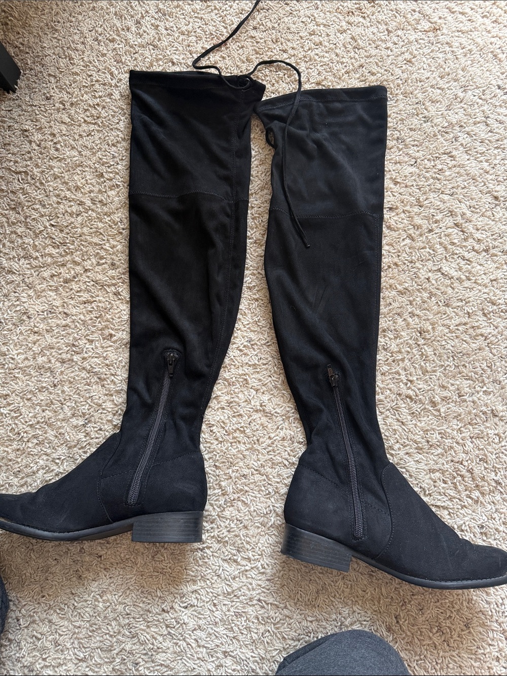 a new day Black Over-the-Knee Pull-On Boots